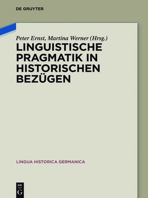 cover image of Linguistische Pragmatik in historischen Bezügen